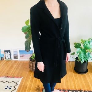 Belted wool trench